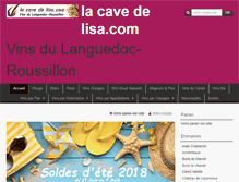 Tablet Screenshot of lacavedelisa.com